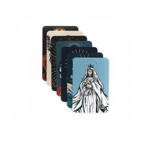 Illustrated Catholic Prayer Card Set